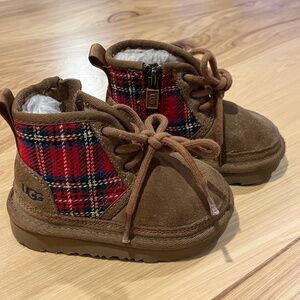 Toddler Uggs plaid accents